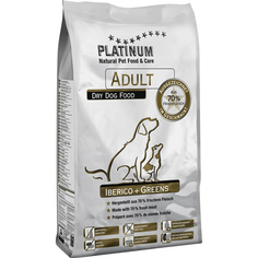 Корм для собак PLATINUM Adult Иберийская свинина с зеленью 1,5 кг