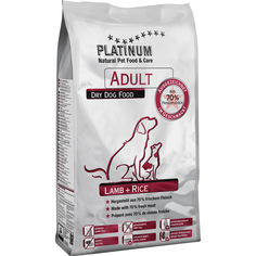 Корм для собак PLATINUM Adult Ягненок с рисом 1,5 кг