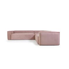 Угловой диван corduroy (la forma) розовый 320x69x290 см.