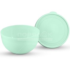 Салатник пищевой пластмассовый Полимербыт Line с крышкой С59600, 2 л