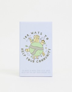 Карточки «100 способов помочь сообществу» Gift Republic-Бесцветный