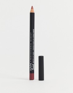 Матовый карандаш для губ NYX Professional Makeup - Suede (Softspoken)-Фиолетовый цвет