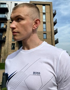 Белая футболка BOSS Athleisure Tee 4-Белый