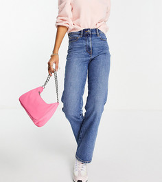 Голубые выбеленные джинсы прямого кроя в стиле 90-х COLLUSION x005-Голубой