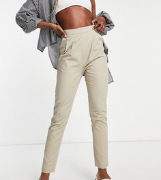 Светло-бежевые брюки-галифе со вставками по бокам ASOS DESIGN Tall-Коричневый цвет