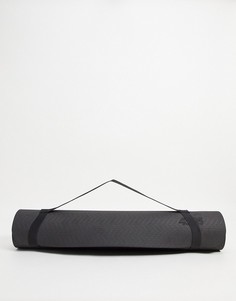 Черный коврик для йоги с ремнем для переноски ASOS 4505-Черный цвет