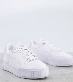 Белые кроссовки с серебристой отделкой Puma Cali Sport – эксклюзивно для ASOS-Белый