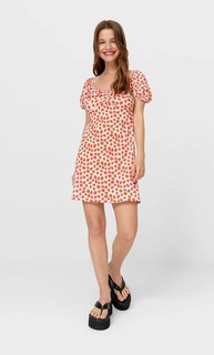 Stradivarius Платье С V-Образным Вырезом Пастельно-Розовый Xs