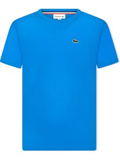 Lacoste Kids футболка с нашивкой-логотипом