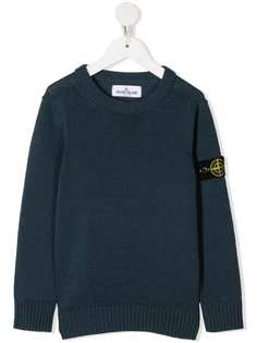 Stone Island Junior джемпер с нашивкой-логотипом