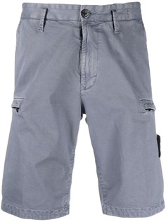 Stone Island шорты с нашивкой-логотипом