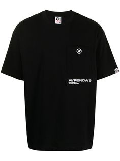 AAPE BY *A BATHING APE® футболка One Point Pocket с логотипом