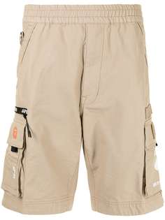 AAPE BY *A BATHING APE® шорты карго с нашивкой-логотипом