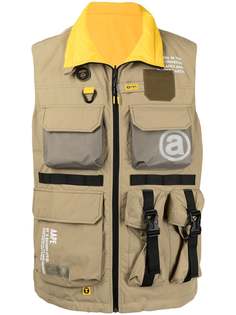 AAPE BY *A BATHING APE® жилет на молнии с карманами