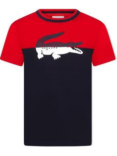 Lacoste Kids футболка в стиле колор-блок