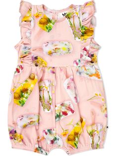 Molo ромпер с цветочным принтом и оборками
