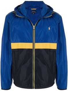 Polo Ralph Lauren ветровка в стиле колор-блок с капюшоном