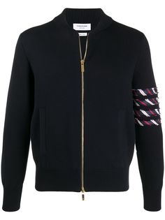 Thom Browne бомбер с полосками 4-Bar