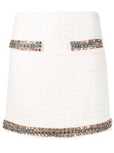 Blumarine декорированная твидовая юбка