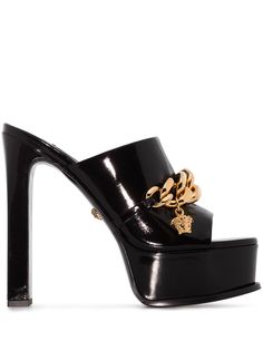 Versace мюли Medusa Chain на платформе