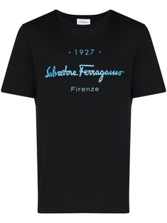 Salvatore Ferragamo футболка с круглым вырезом и логотипом