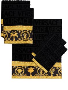 Versace набор из пяти полотенец