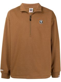 AAPE BY *A BATHING APE® толстовка с нашивкой-логотипом