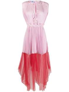 Atu Body Couture плиссированное платье со вставкой из тюля