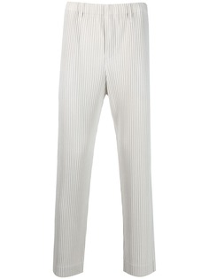 Issey Miyake плиссированные брюки прямого кроя