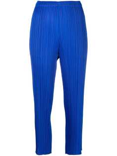 Pleats Please Issey Miyake укороченные плиссированные брюки