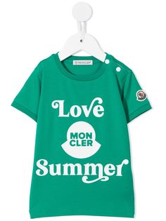 Moncler Enfant футболка с принтом Love Summer