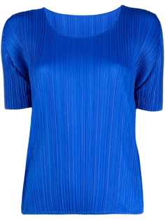 Pleats Please Issey Miyake плиссированная футболка