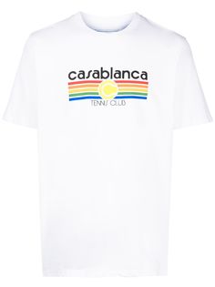 Casablanca футболка с принтом Tennis Club