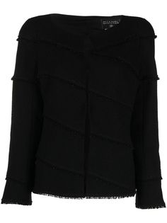 Chanel Pre-Owned однобортный жакет 2008-х годов с бахромой