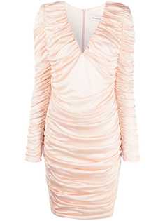 Alexandre Vauthier платье с V-образным вырезом и сборками