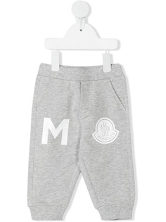 Moncler Enfant спортивные брюки с нашивкой-логотипом