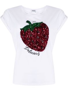 LIU JO футболка Delicious с пайетками