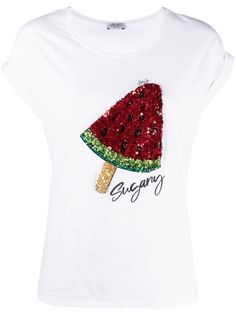 LIU JO футболка Sugary с пайетками