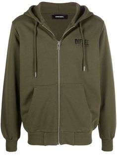 Diesel худи на молнии с логотипом