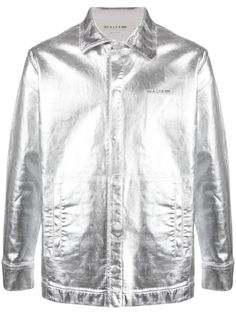 1017 ALYX 9SM куртка-рубашка на пуговицах с эффектом металлик