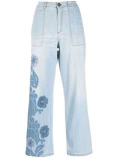 Ermanno Scervino широкие джинсы с цветочным узором