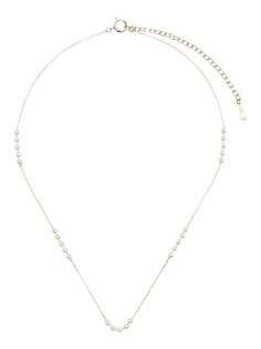 Mizuki колье из желтого золота с жемчугом