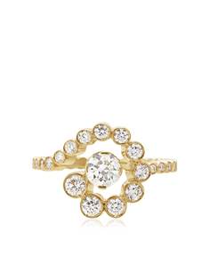 Sophie Bille Brahe кольцо Escargot De Diamant из желтого золота с бриллиантами