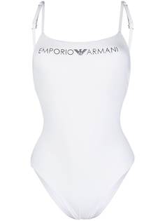 Emporio Armani слитный купальник с логотипом
