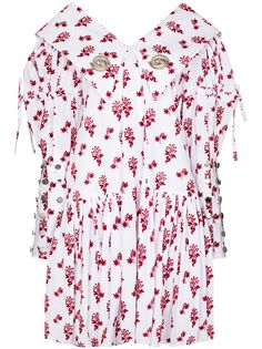 Chopova Lowena платье мини с цветочным принтом