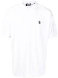 A BATHING APE® рубашка поло с нашивкой-логотипом Bape