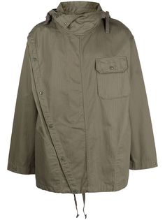 Engineered Garments куртка Sonor асимметричного кроя с капюшоном