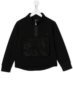 Emporio Armani Kids куртка с вышитым логотипом