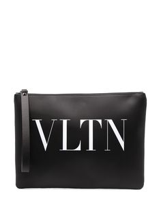 Valentino Garavani клатч с логотипом VLTN