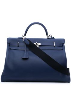 Hermès сумка Kelly 50 2000-х годов с ручкой и ремнем Hermes